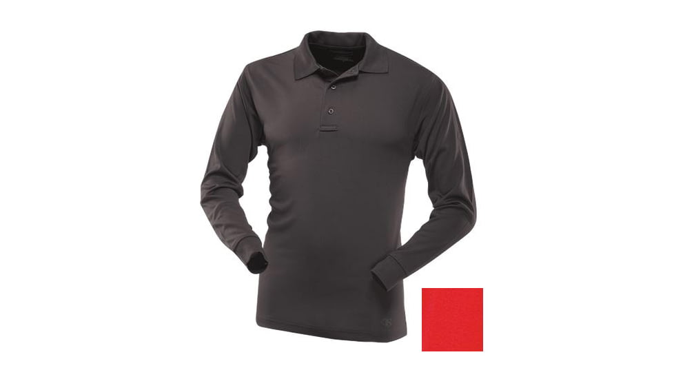TRU-SPEC 24-7 Series Performance Long Sleeve Polo - Men's, Range Red, Extra Large, Regular, 4477006