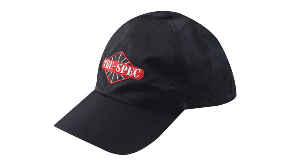 Tru-Spec 24-7 Quick-Dry Operators Cap, Embroidered 100% Poly, Black, OSFM 3342000