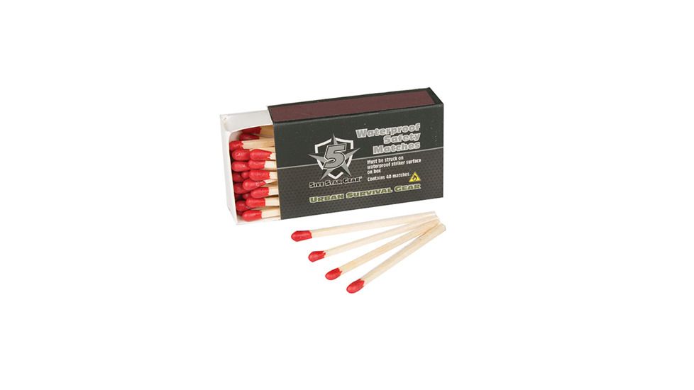 5IVE STAR-MATCHES, WATERPROOF 4-PACK
