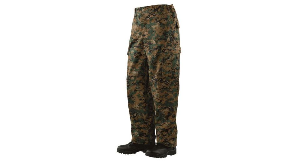 Tru-Spec Battle Pants, 65/35 Poly/Cot Twill, Digital Woodland, Extra Small, Regular 1932002