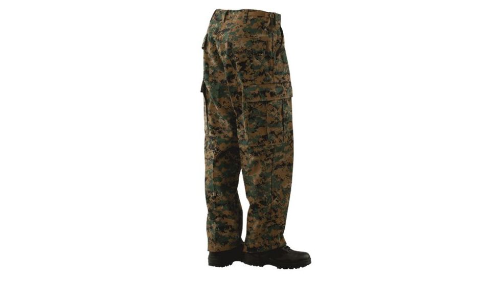 Tru-Spec Battle Pants, 65/35 Poly/Cot Twill, Digital Woodland, Extra Small, Regular 1932002