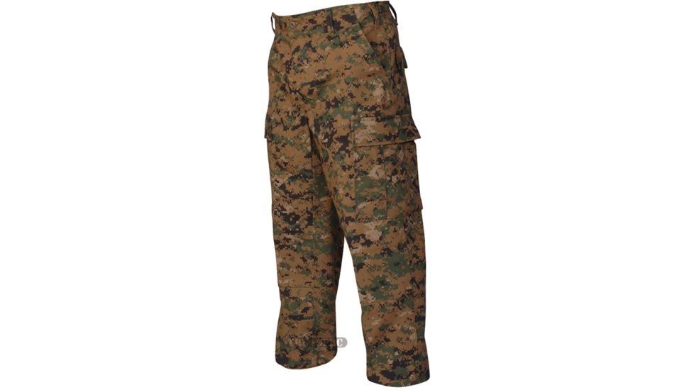 Tru-Spec Battle Pants, 65/35 Poly/Cot Twill, Digital Woodland, Small, Regular 1932003