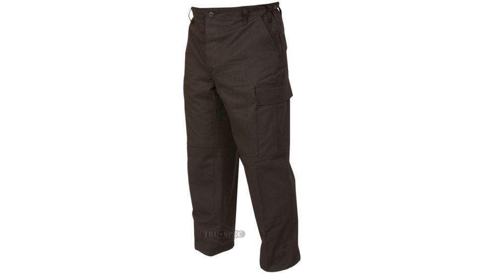 TRU-SPEC BDU Pants, Cotton Ripstop - Men's, Black, Waist 44-46 in, Regular, 1523007