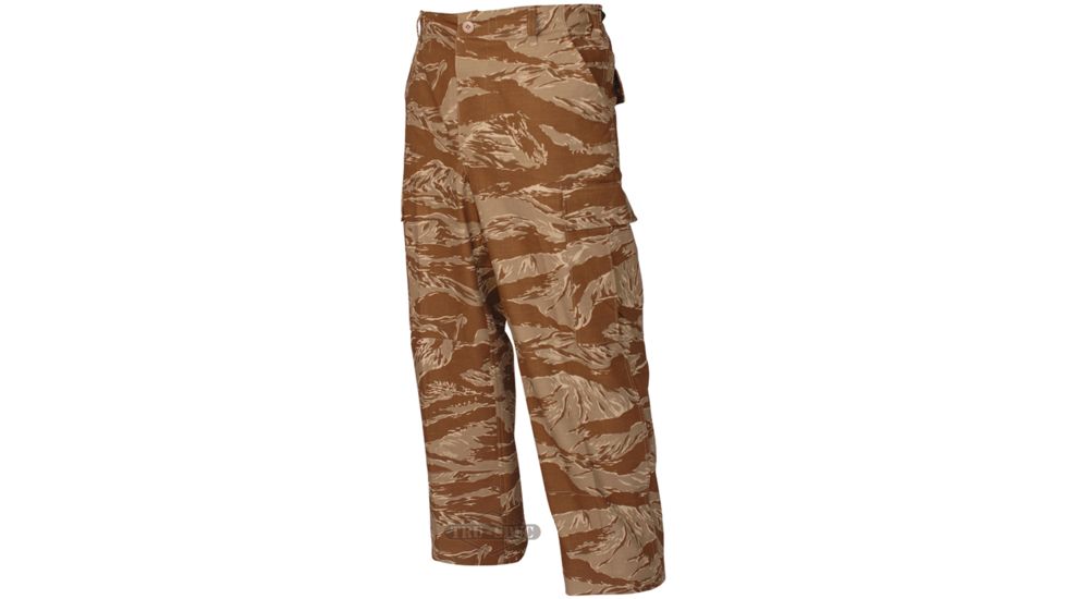 TRU-SPEC BDU Pants, Cotton Ripstop - Men's, Original Desert Tiger Stripe, Waist Extra Small, Long, 1598022