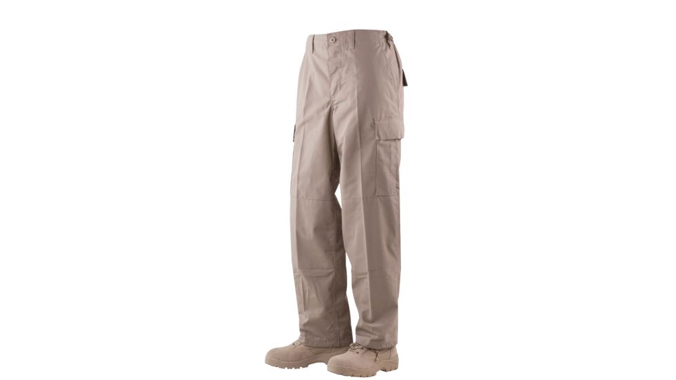 TRU-SPEC BDU 65/36 Poly/Co Rip Pants - Men's, Khaki, Large, Regular, 1314005