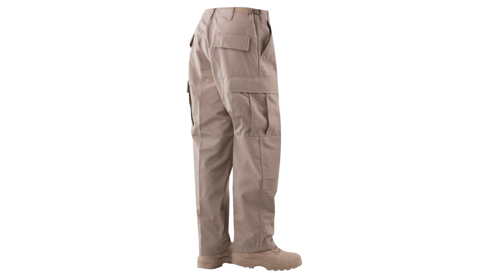 TRU-SPEC BDU 65/36 Poly/Co Rip Pants - Men's, Khaki, Large, Regular, 1314005