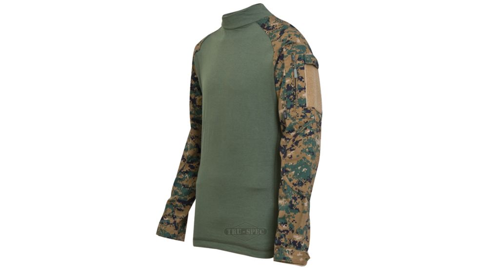 Tru-Spec Combat Tru Shirt W/P Digital P/C Rip Stop, XSmall, Regular 2559002