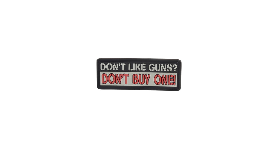 TRU-SPEC Don't Like Guns Morale Patch, Black, 6774000