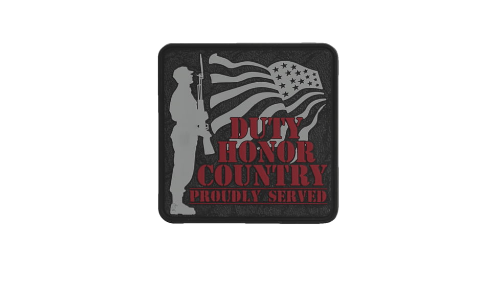 TRU-SPEC Duty Honor Morale Patch, Black, 6742000