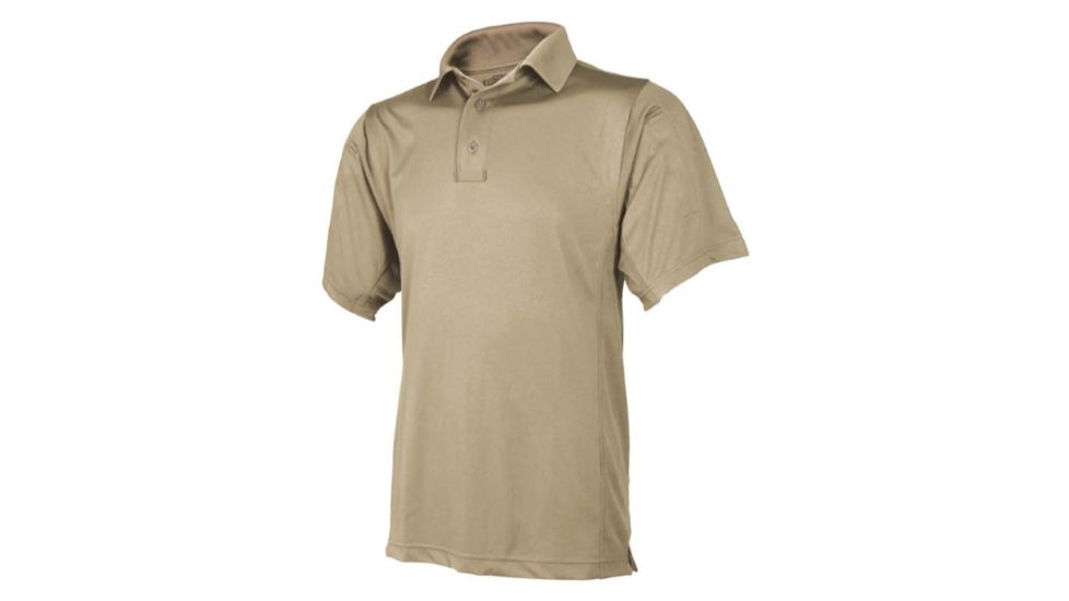 TRU-SPEC Eco Tec Short Sleeve Polo Shirt - Mens, Silver Tan, 5XL, Regular, 3957010
