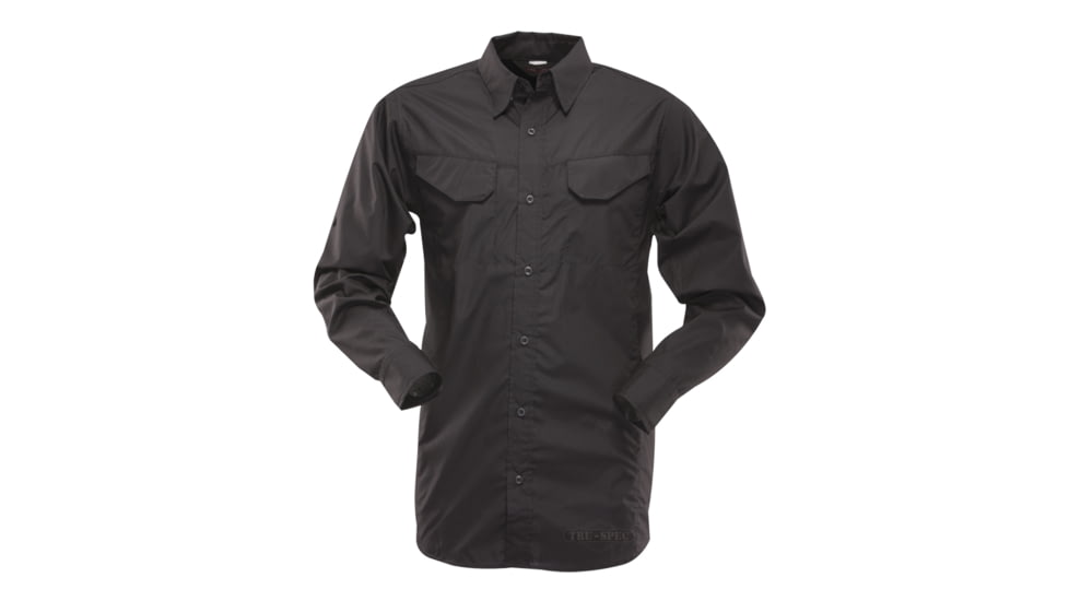 Tru-Spec Field Shirt, 24-7 Black Gunny 65/35 Medium, 3450004