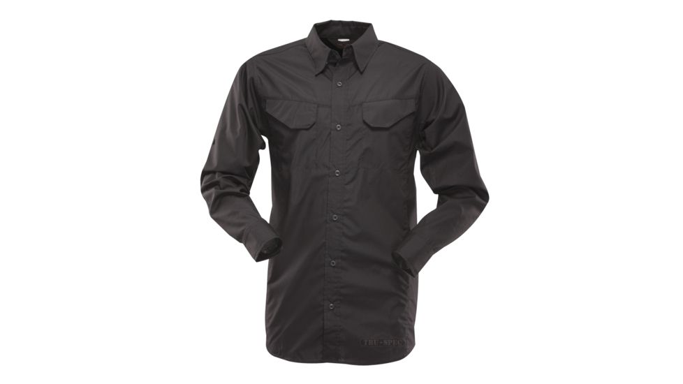 Tru-Spec Field Shirt, 24-7 Black Gunny 65/35 Xlarge, 3450006