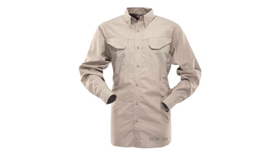 Tru-Spec Field Shirt, 24-7 Khaki Gunny 65/35 S, 3456003