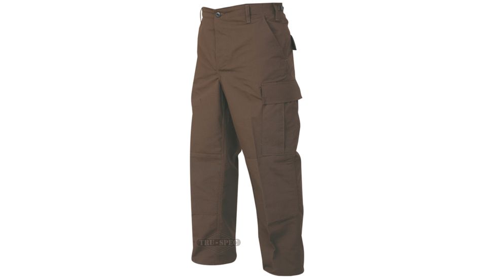 Tru-Spec Gen 1 Police Pants, 65/35 Poly/Co Rip, Brown, 2XL, Long 1977027