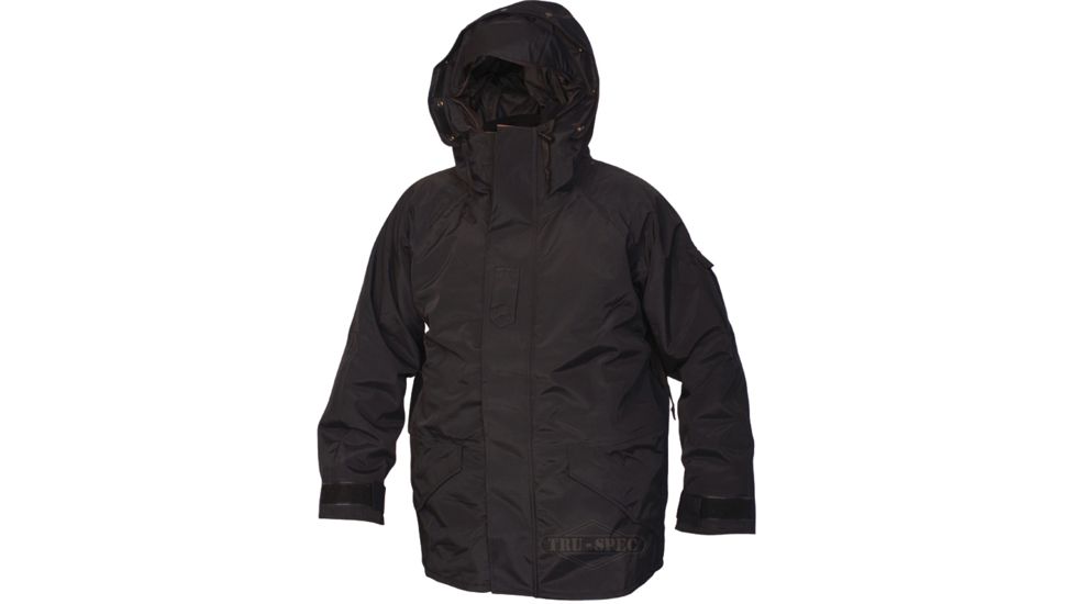Tru-Spec H2O Parka Black ECWCS GEN1, Extra Large Long 2012026