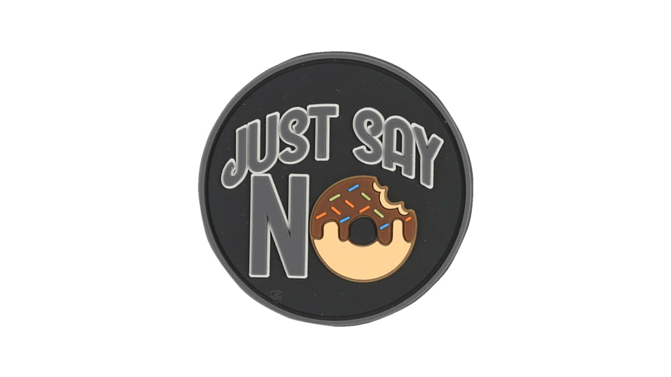 TRU-SPEC Just Say No Morale Patch, Black, 6690000