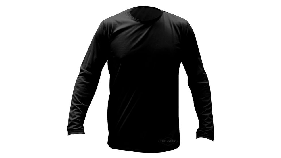 Tru-Spec Long Sleeve Top, TRU Black GEN-3 ECWCS LEVEL-1,Medium Reg. 2064004