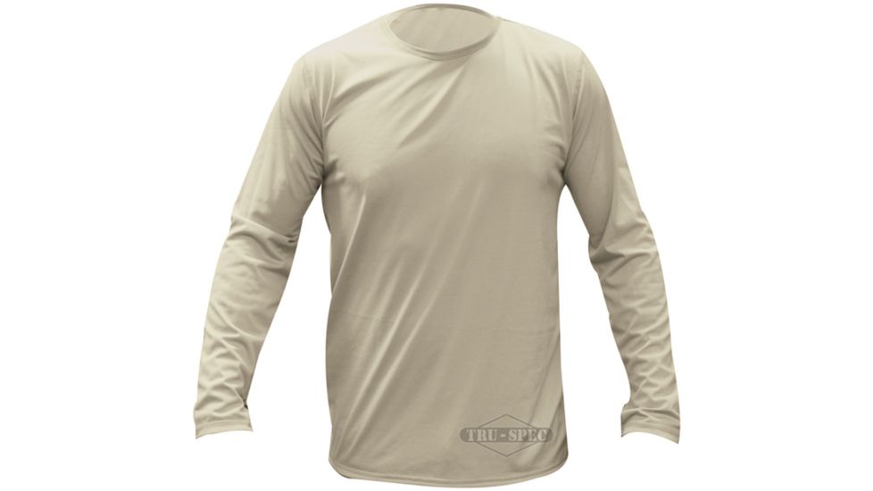 Tru-Spec Long Sleeve Top, TRU SAND GEN-3 ECWCS LEVEL-1,Medium Reg. 2062004
