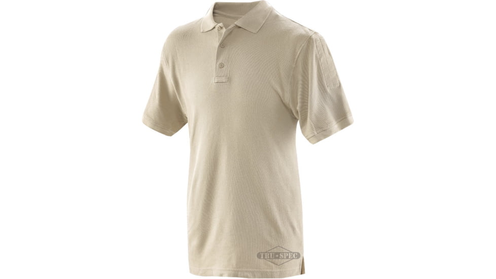Tru-Spec Men's Short Sleeve Classic Polo, Silver Tan, 5XL 4414010