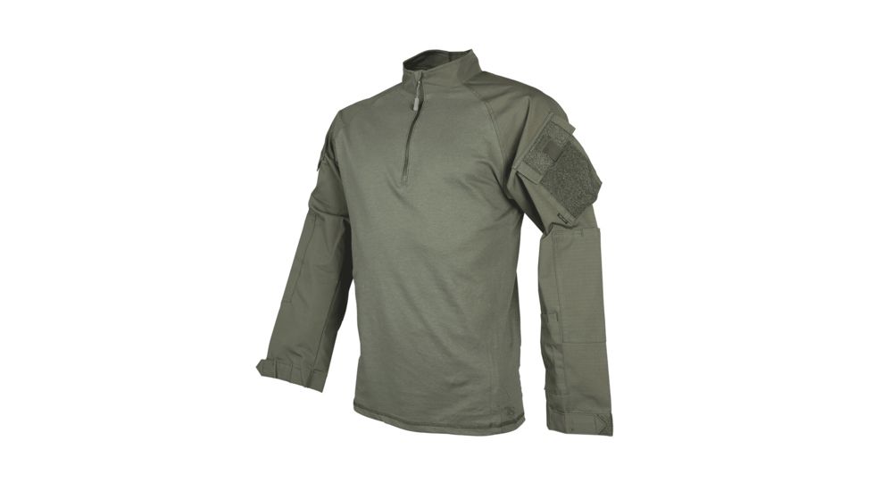 TRU-SPEC 1/4 Zip Tactical Response Shirt - Men's, Large, Long, Ranger Green, 2514025
