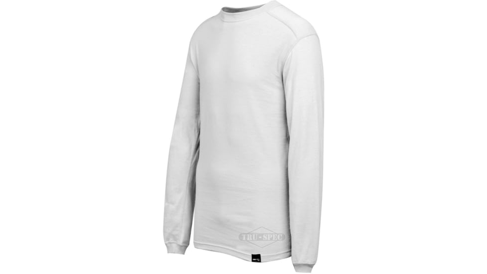 Tru-Spec Mock T Shirt WH BASELAYER LS, Extra Large Reg. 2737006