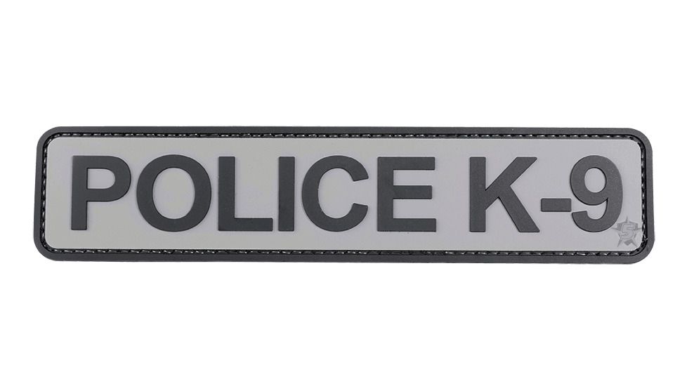 Tru-Spec Morale Patch, Police K-9, Grey/blk - 6624000