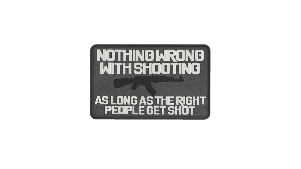 TRU-SPEC Nothing Wrong Morale Patch, Black, 6727000