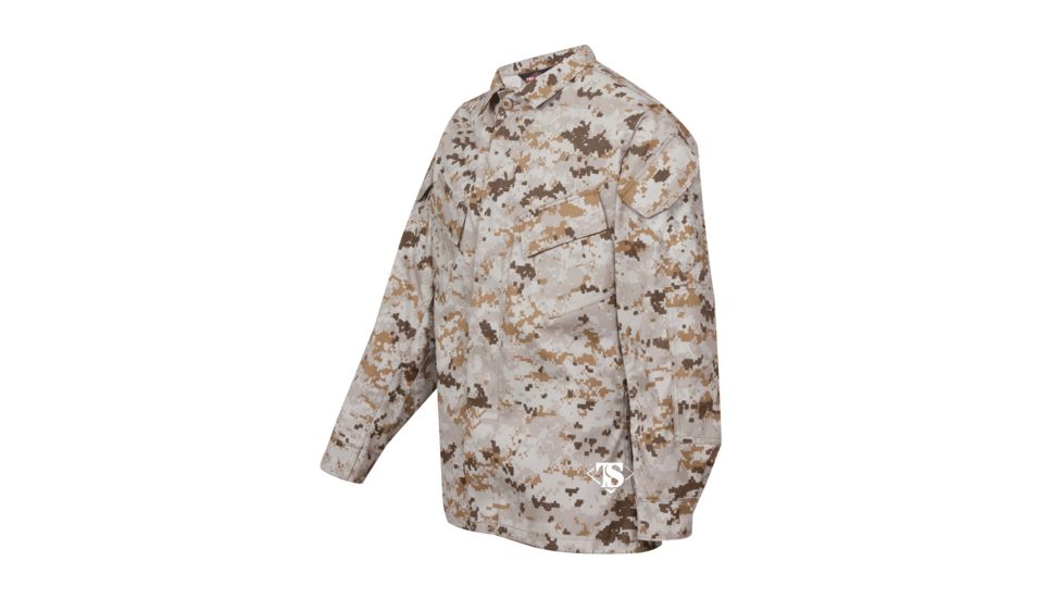 Tru-Spec PolyCotton Twill Battle Shirt, Desert Digital, Extra Large, Long Length 1929026