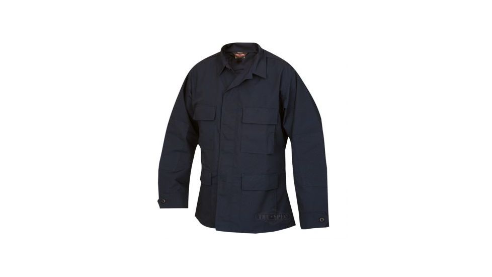 Tru-Spec Polyester-Cotton Ripstop BDU Jacket - Men's, Navy, Large, Long Length 1331025