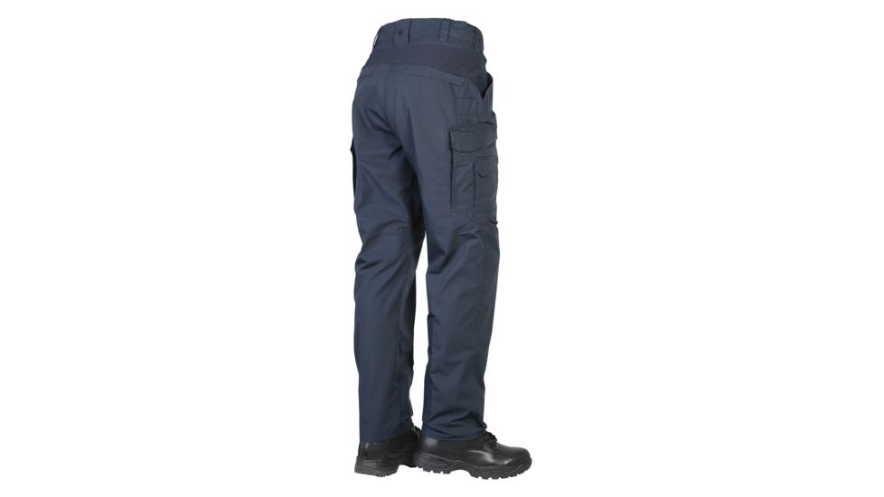 TRU-SPEC Rip-Stop Pro Flex Unhemmed Pants - Mens, Navy, Waist 50, Unhemmed, 1485093