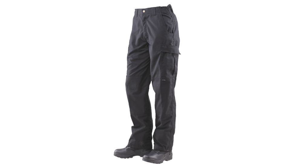 Tru-Spec Simply Tactical Black Poly Cotton Rip Stop with Cargo Pocket, W 32 L 32 1024004