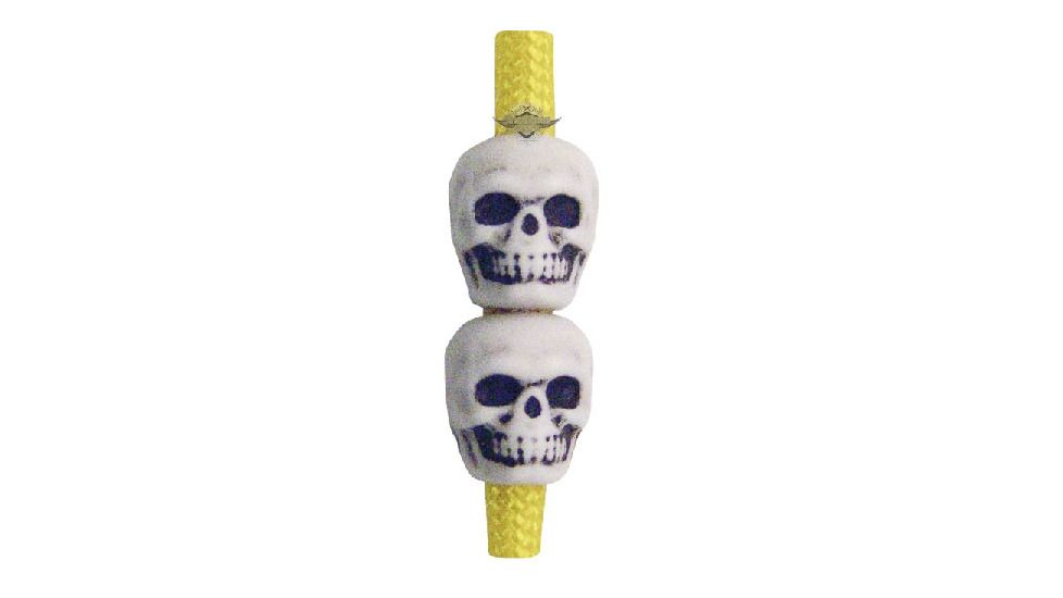 SKULL BEADS, ANTIQUE WHITE