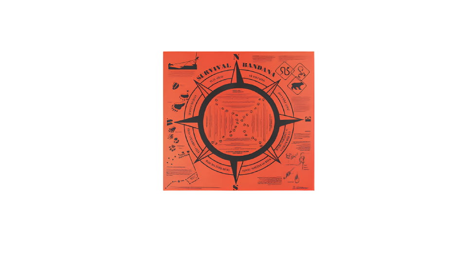TRU-SPEC Survival Handkerchief, Orange, 3768000