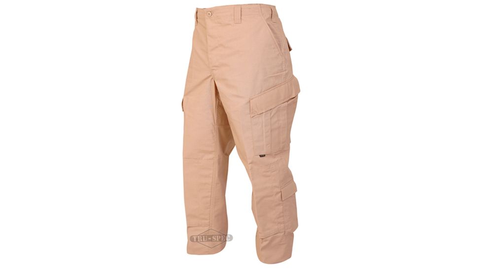 TRU-SPEC TAC T.R.U. Cotton/Nylon Ripstop Trousers - Men's, Khaki, Small, Regular, 1394003