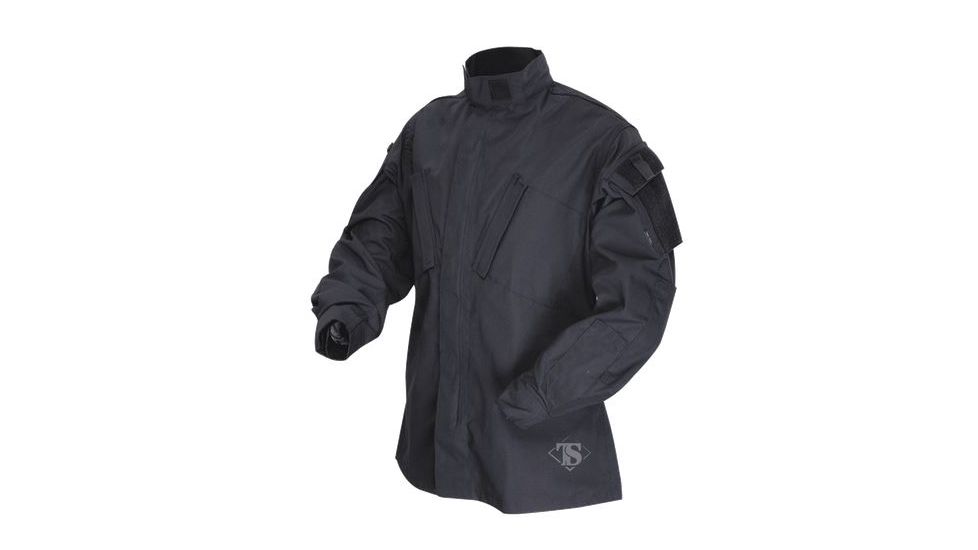 Tru-Spec TAC T.R.U.Shirts 50/50 Nylon/Cotton Rip-Stop, Black, Large Regular 1386005