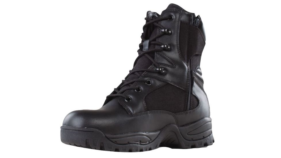 Tru-Spec Tactical 9in Assualt Boots w/Side Zip, Black, 12W 4059031