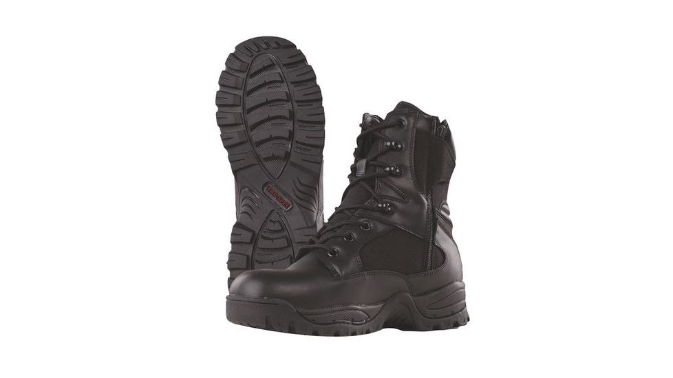 Tru-Spec Tactical 9in Assualt Boots w/Side Zip, Black, 12W 4059031