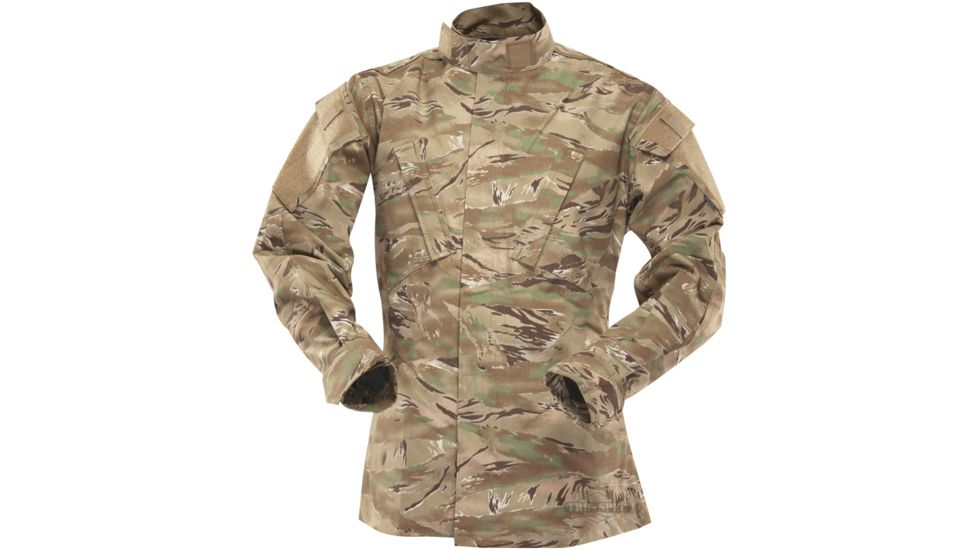 Tru-Spec Tactical Response Uniform Shirt - Men's, 50/50 Nylon/Cotton Rip Stop, All Terrain Tiger, 4XL, Regular 1262009