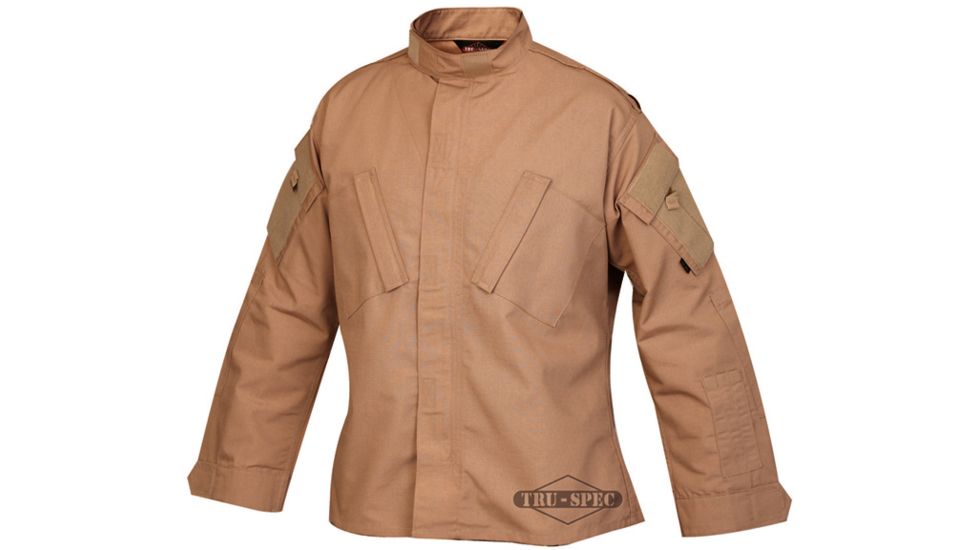 Tru-Spec Tactical Response Uniform Shirt - Men's, 65/35 Poly/Cotton Rip Stop, Coyote, Extra Large, Regular 1269006