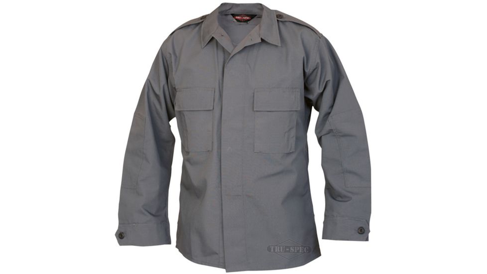 Tru-Spec Tactical Shirt, Charcoal Grey PC RS LS, 5XL Reg. 1376010
