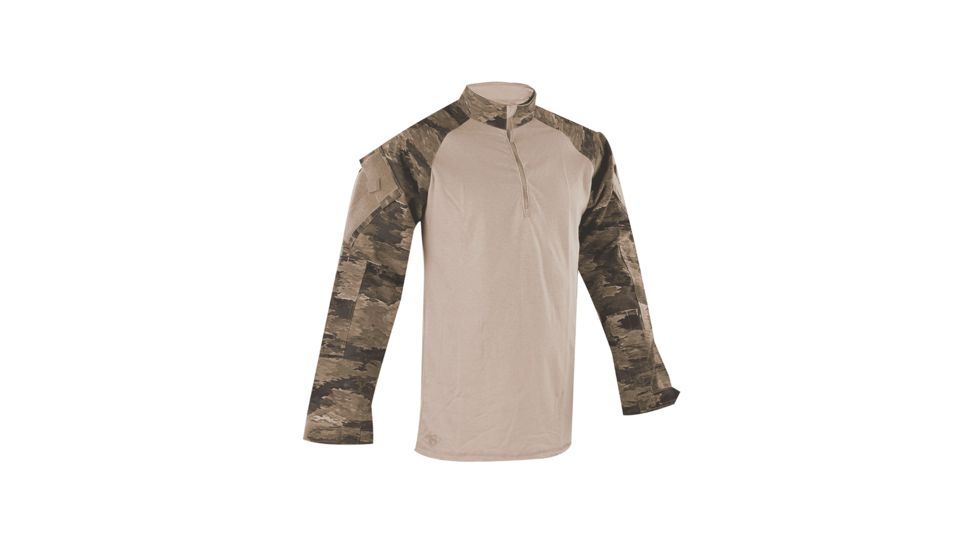 Tru-Spec Tru Short Sleeve 1/4 Zip Combat Shirt - Men's, Extra Large, Regular, A-TACS IX, 2503006