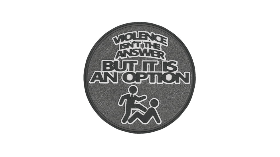 TRU-SPEC Violence Isn't Morale Patch, Black, 6695000