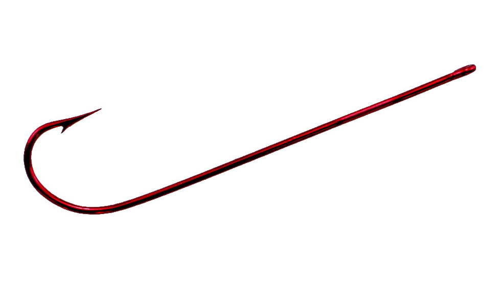 Tru-Turn Ultra Sharp Hook, Needle Point, 1X Long Shank Light Wire, Blood Red, Size 6, 5 Per Pack, 868ZS-6
