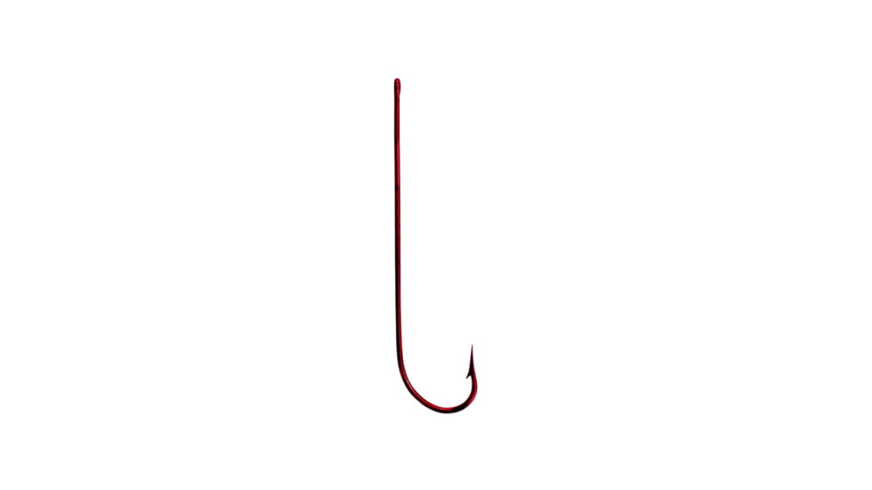 Tru-Turn Ultra Sharp Hook, Needle Point, 1X Long Shank Light Wire, Blood Red, Size 8, 5 Per Pack, 868ZS-8