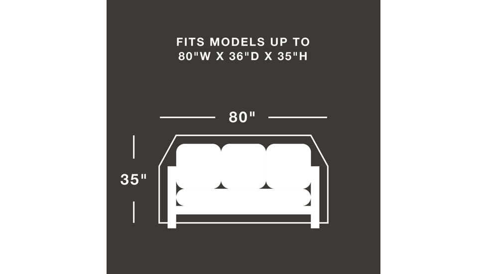 True Guard Patio Sofa 600 Denier Rip Stop Cover, 100538858