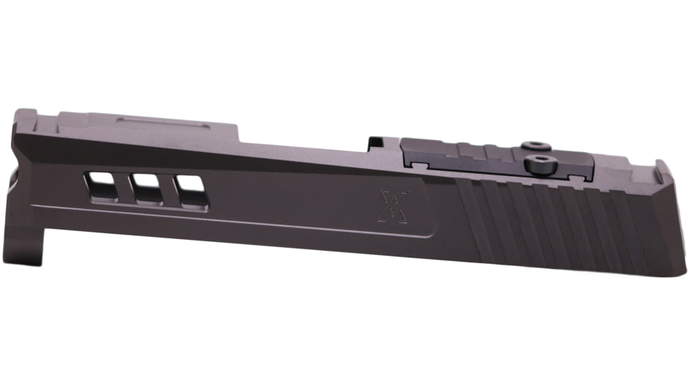 True Precision Sig P365 9mm Pistol Slide w/RMS Cut/Cover Plate, Stealth Grey, TP-P365S-A-RMS