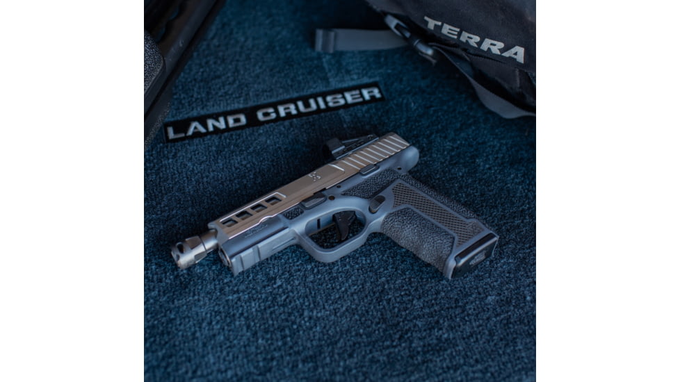 True Precision Axiom Springfield Hellcat PRO RMS Cut &amp; Cover Plate, Stealth Grey, 9mm, TP-SHCPS-A-RMS