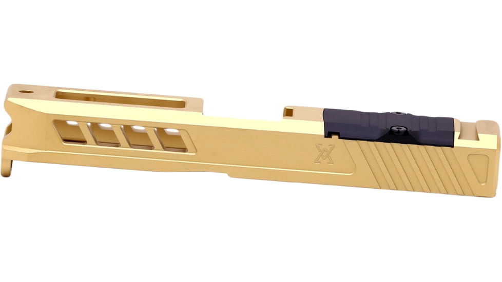 True Precision Glock 19 Gen 1-3 Axiom Pistol Slide w/RMR Optic Cut, Gold TiN, Compact, TP-G19S-G-RMR