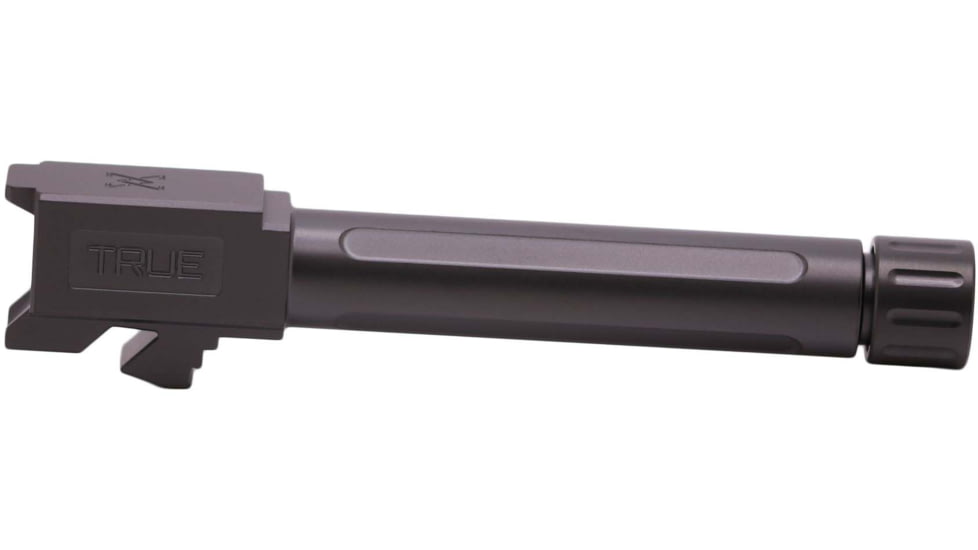 True Precision Glock 19 Threaded Barrel, 1/2x28, Black DLC, TP-G19B-XTBC