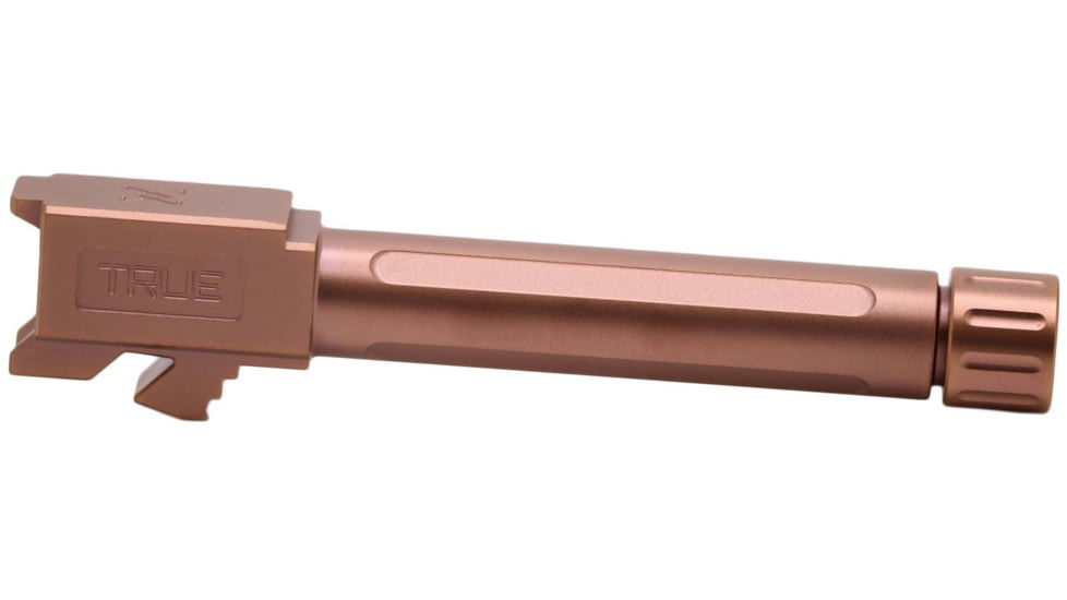 True Precision Glock 19 Threaded Barrel, 1/2x28, Copper TiAlN, TP-G19B-XTC